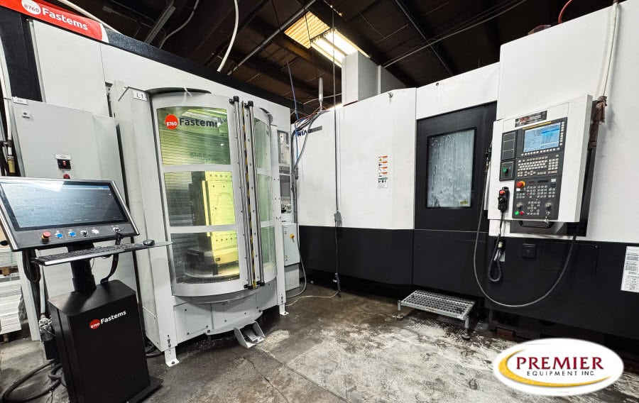 Home Hyundai Wia Hs5000I With Fastems Fpc-750 12 Station Palletech Cnc Horizontal Machining Center